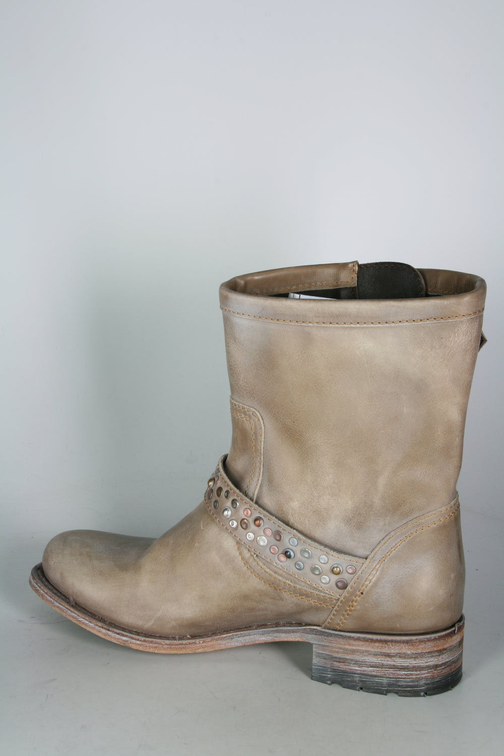 10501 Sendra Bikerboots Chiquita Taupe Lavado