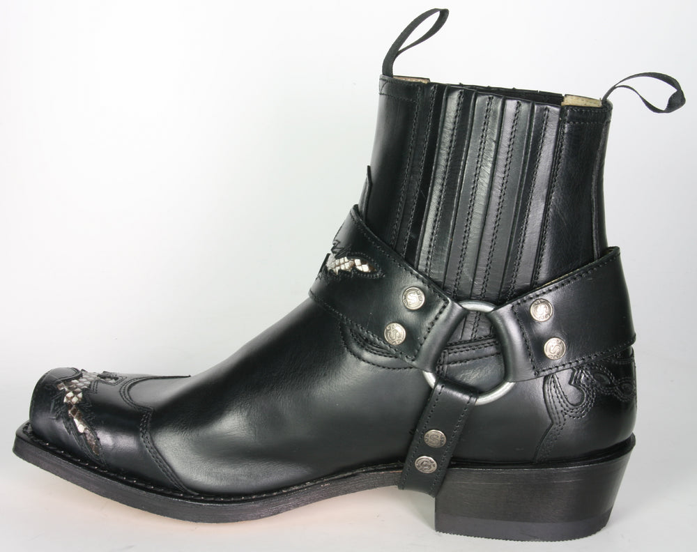10543 Sendra Ankle Boots Negro Python Natural