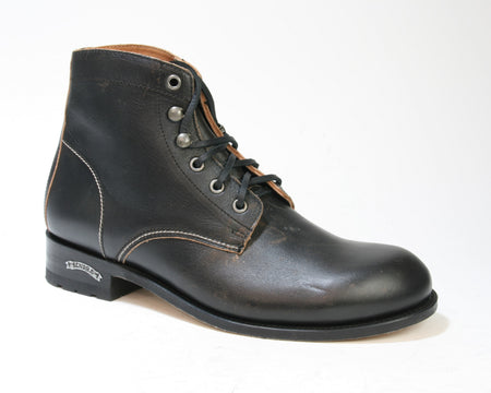 10604 Sendra Schnürboots Brush Off Biscuit Black