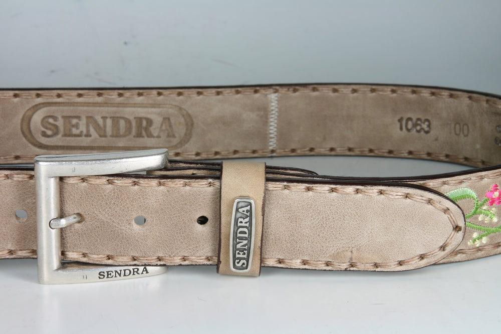 1063 Sendra Gürtel Olimpia Taupe Flowers