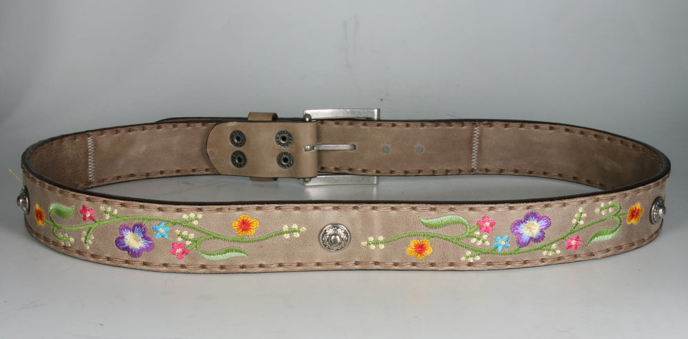 1063 Sendra Gürtel Olimpia Taupe Flowers