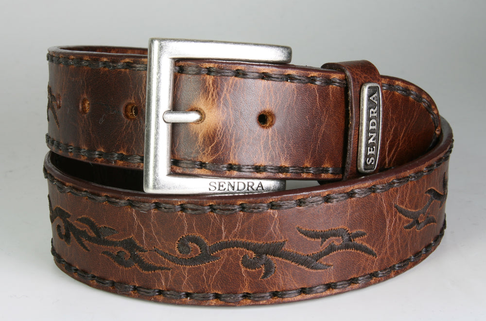 1067 Sendra Belt Evolution Tan Bordado