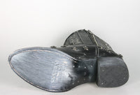 10691 Sendra Short Boots SARA Raspado Negro