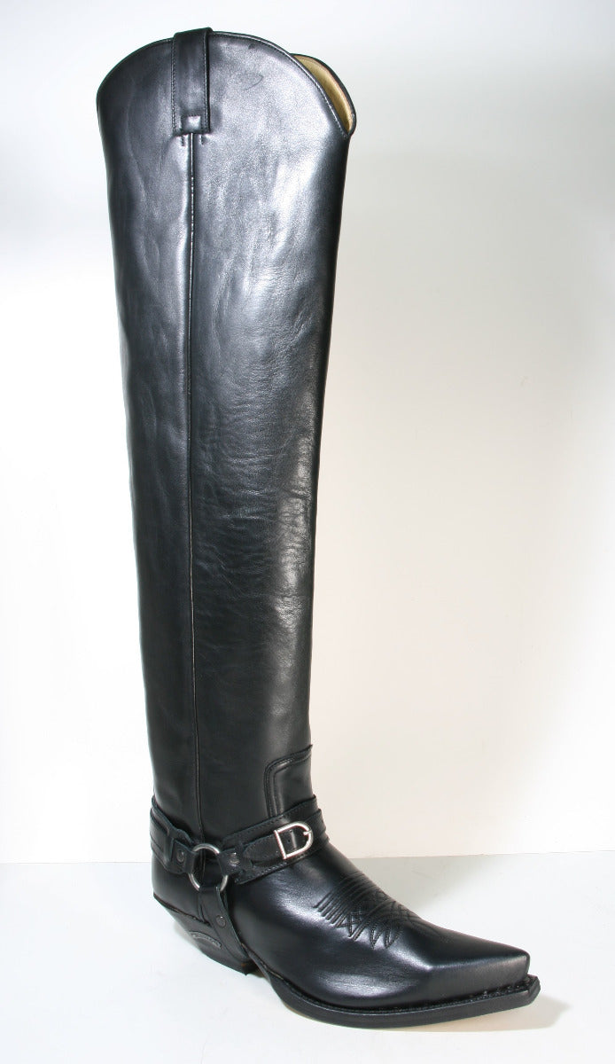 10757 Sendra overknees cowboy boots Bartolo Negro