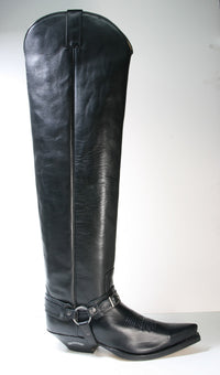 10757 Sendra overknees cowboy boots Bartolo Negro