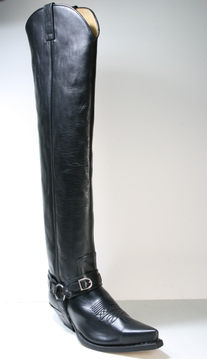10757 Sendra overknees cowboy boots Bartolo Negro