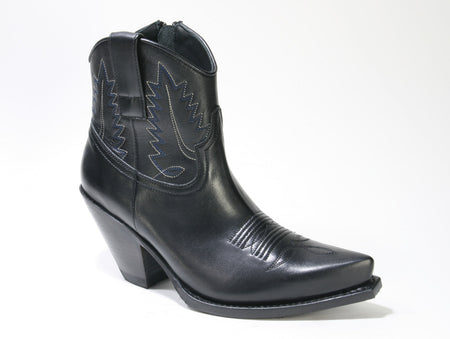 10779 Sendra Cowboy-Stiefelette Gorca Negro