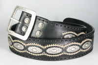 1081 Sendra Ledergürtel Negro mit Conchos