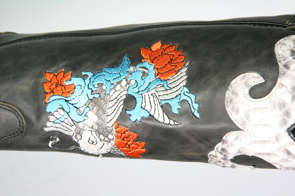 10823 Point Notte Python Koi cowboy boots