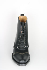 111 Ashley Stars&Stripes lace-up boots Black