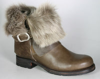 11342 Sendra Kurzstiefel Oyster Taupe Lammfell