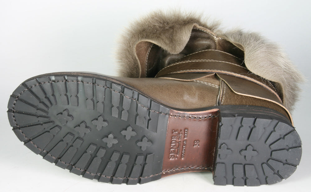 11342 Sendra Kurzstiefel Oyster Taupe Lammfell