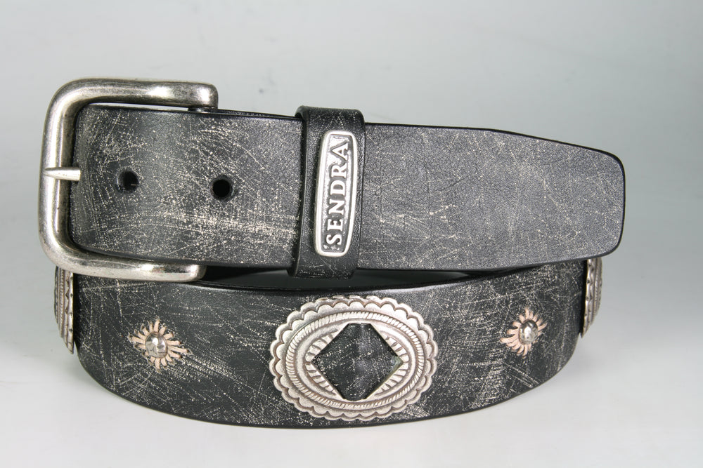 1174 Sendra Gürtel Raspado Negro