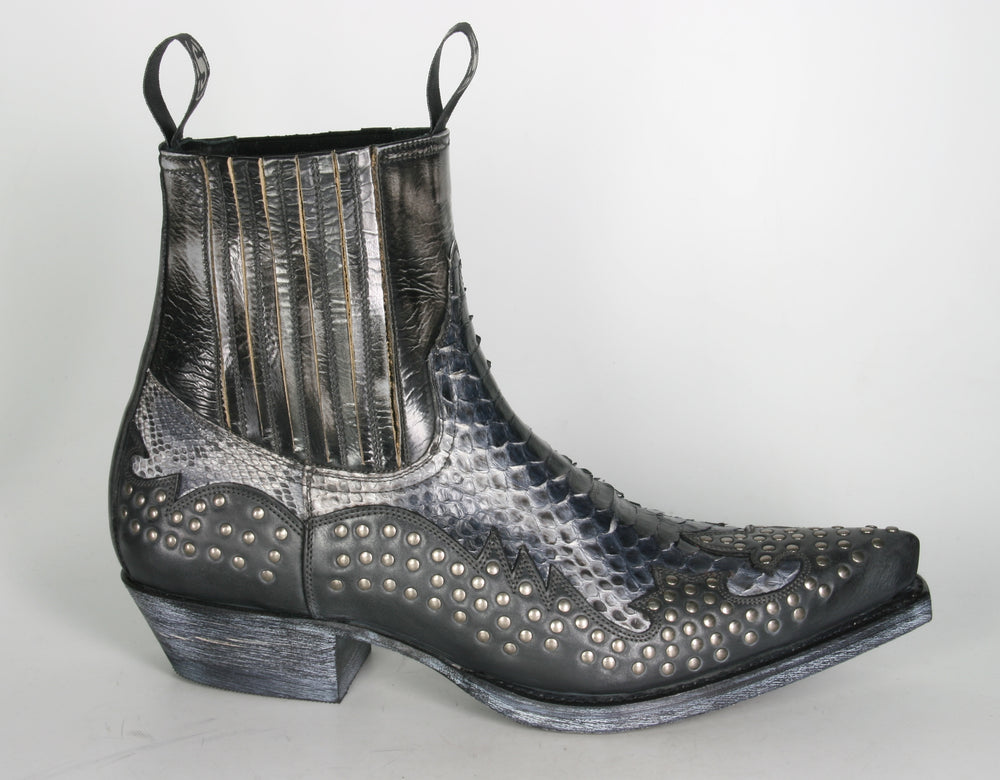 12307 Sendra Boots Ankle Boots Snowcer Negro Python