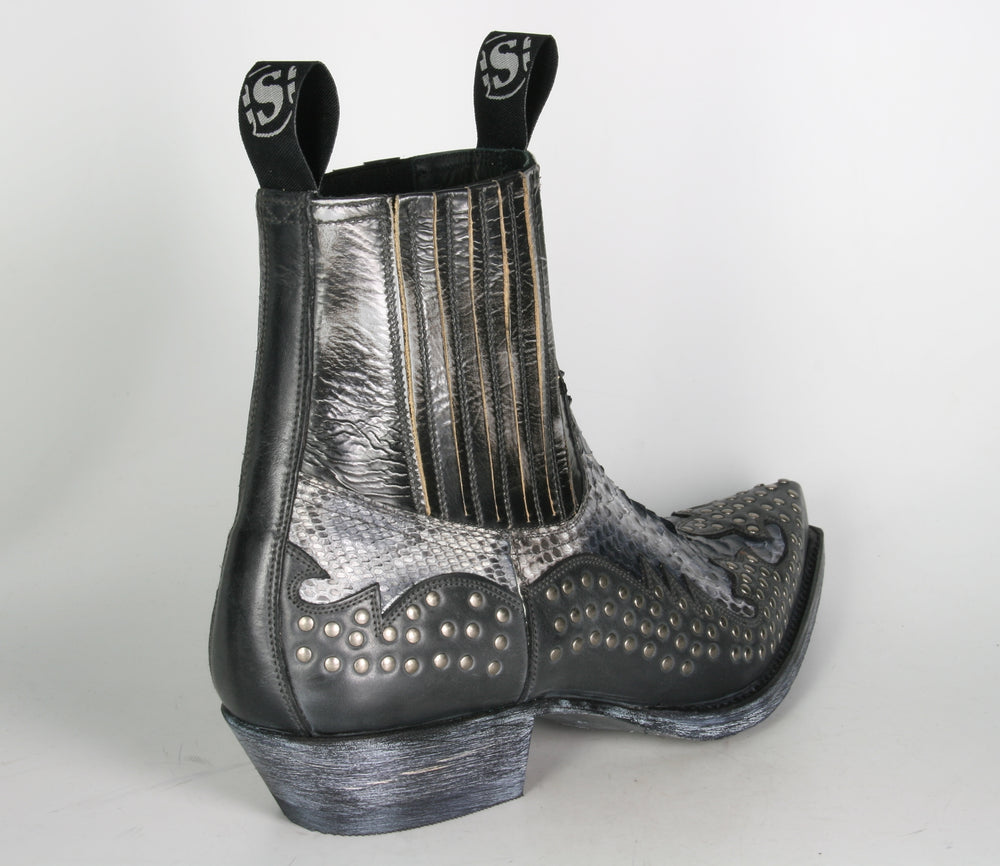 12307 Sendra Boots Ankle Boots Snowcer Negro Python
