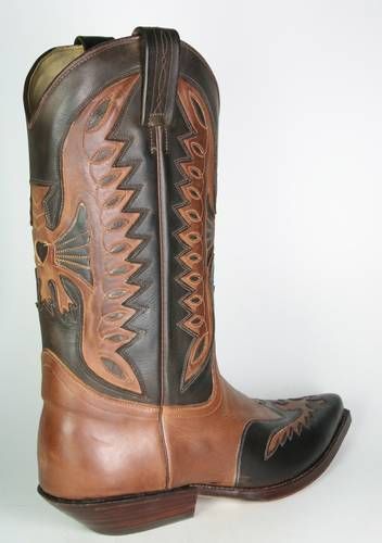 1231 Tona Mora Cowboystiefel Braun Adler