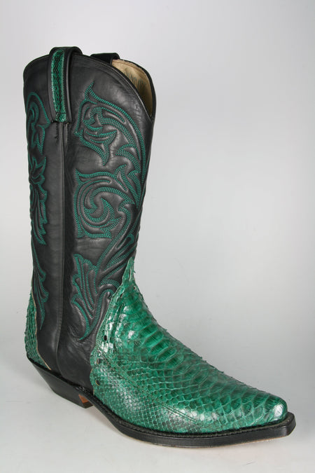 1254 Tony Mora cowboy boots Python Verde