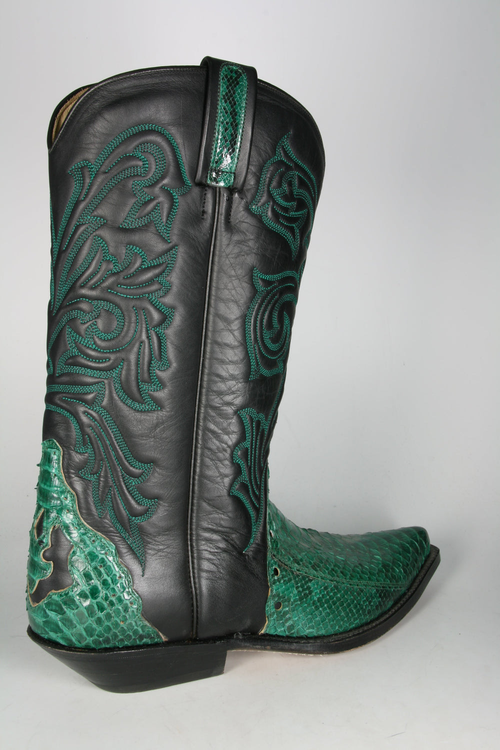 1254 Tony Mora cowboy boots Python Verde