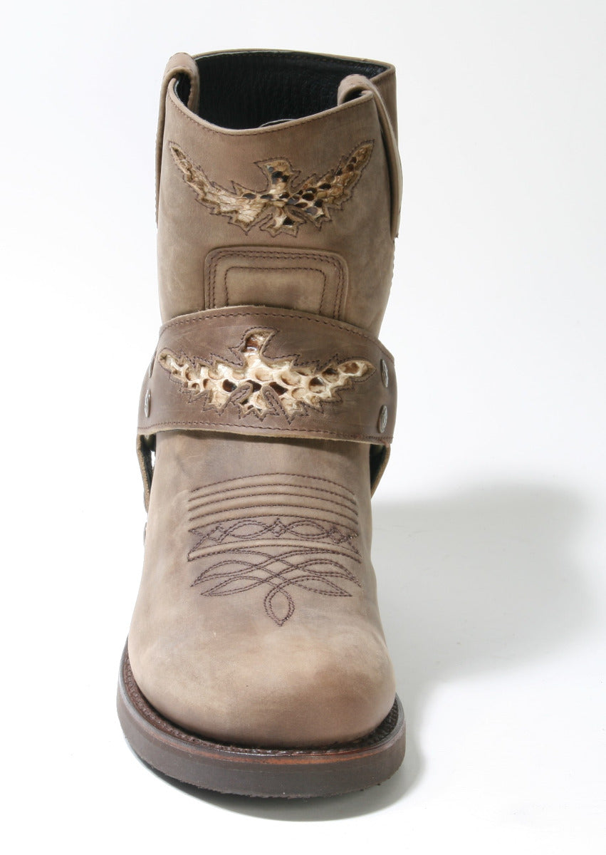 12979 Sendra Bikerboots Chiquita Floter Dark Taupe