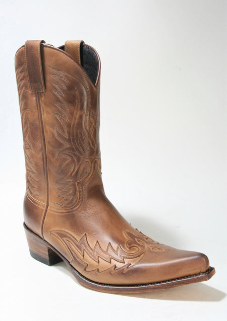 12994 Sendra Cowboystiefel JAVI Frisco Teak Borron Brown