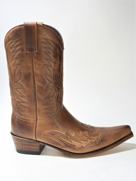 12994 Sendra Cowboystiefel JAVI Frisco Teak Borron Brown