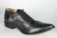 1306 Tony Mora Schnürschuhe Budapester Muster Negro