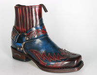 13887 Sendra Bikerboots BLUES Hurricane Rojo Ducados