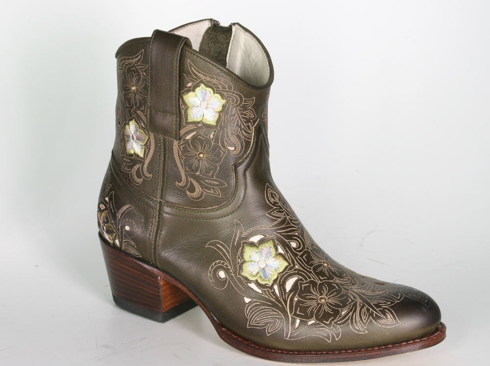 14194 Sendra ankle boots Debora Oliva Flower