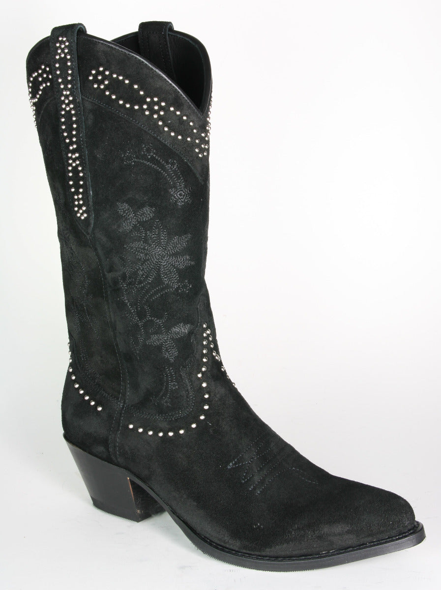 15500 Sendra cowboy boots LIA Serr. Negro rivets