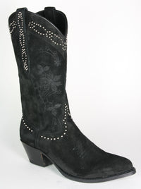 15500 Sendra cowboy boots LIA Serr. Negro rivets