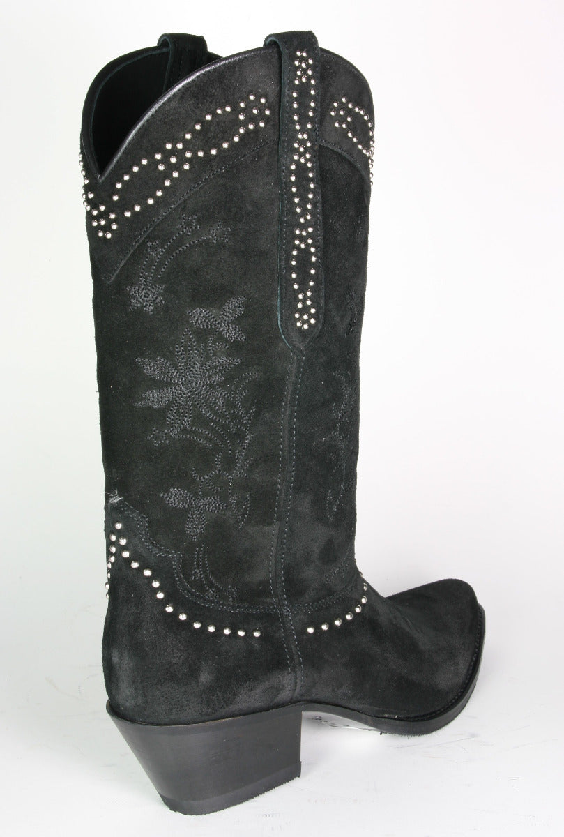 15500 Sendra cowboy boots LIA Serr. Negro rivets