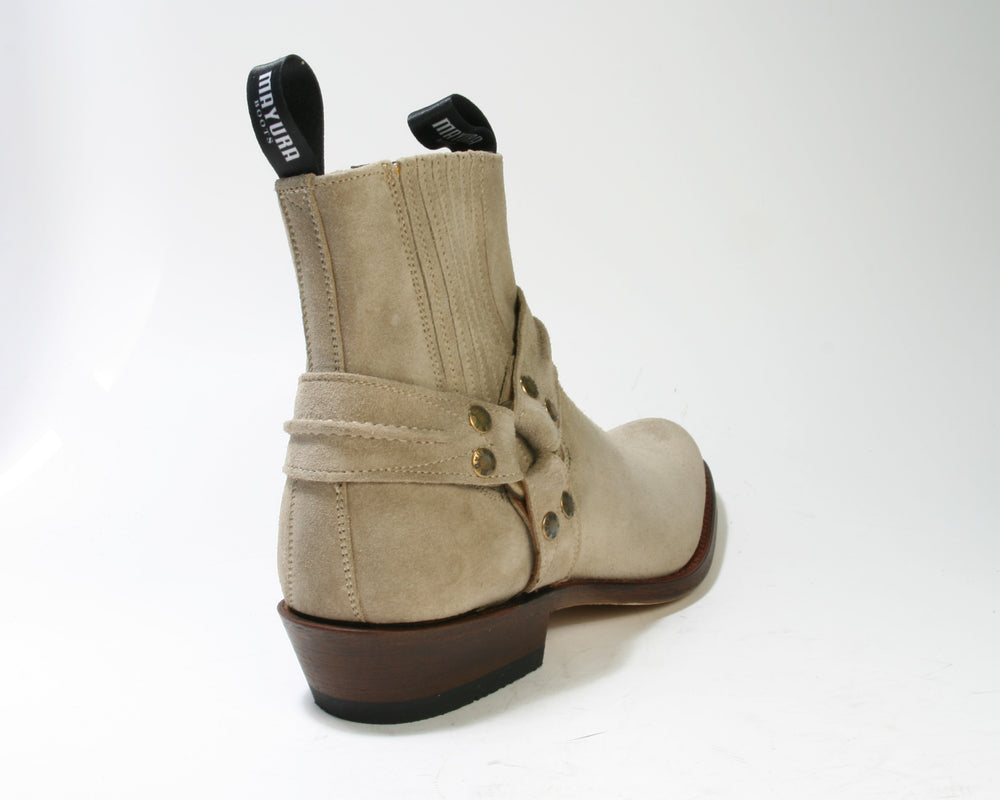 1560-R MAYURA Stiefeletten Bikerstyle Suede Taupe