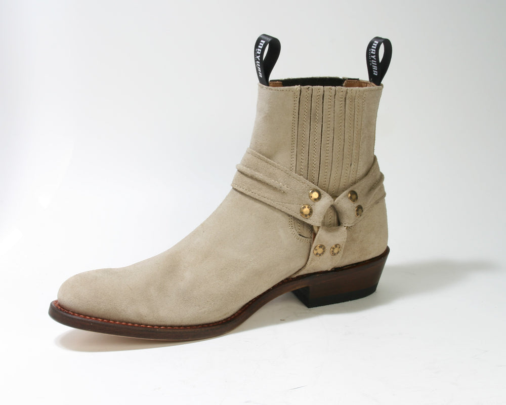 1560-R MAYURA Stiefeletten Bikerstyle Suede Taupe