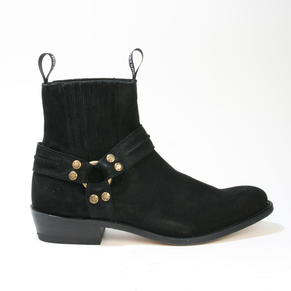 1560-R MAYURA Stiefeletten Bikerstyle Suede Black