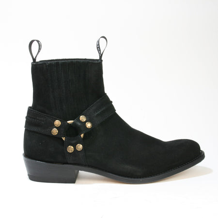 1560-R MAYURA Stiefeletten Bikerstyle Suede Black