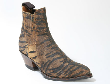 15978 Sendra Booties Animal Print Serr. Imit. Tigre