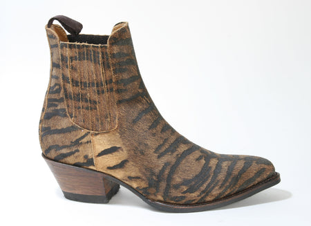 15978 Sendra Booties Animal Print Serr. Imit. Tigre