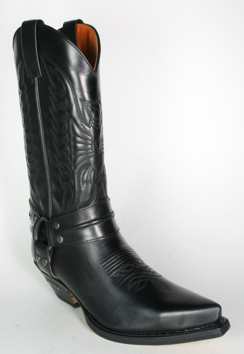 16100 3305 Sendra cowboy boots biker boots negro