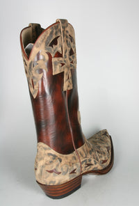 16115 Sendra Boots Leo Print Serr. Imit. Lince Flora Libano