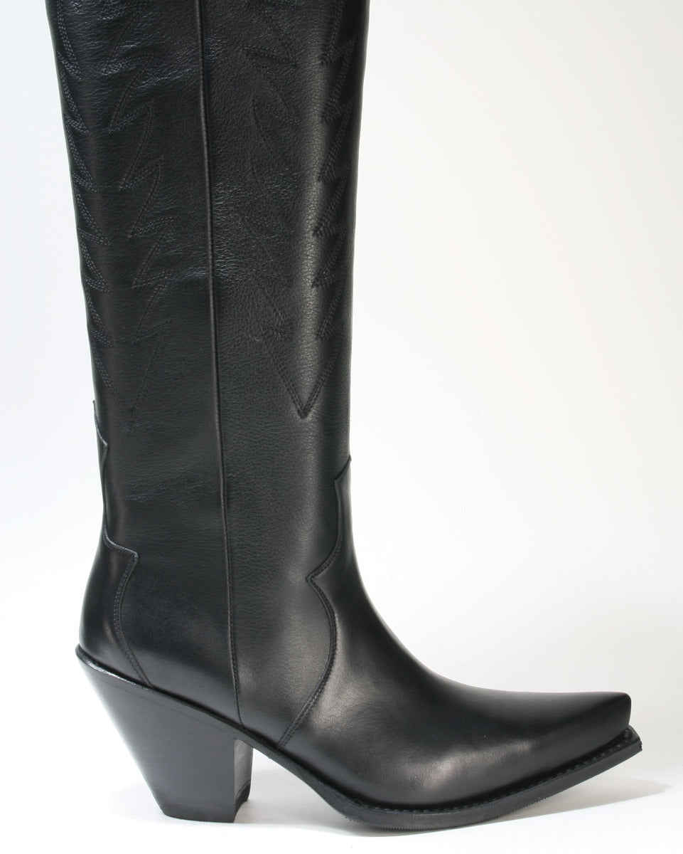 16434 Sendra Cowboy Boots High Shaft GORCA Negro