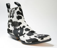 1692 Sendra Boots Stiefeletten Pelo Vaca Negro Blanco