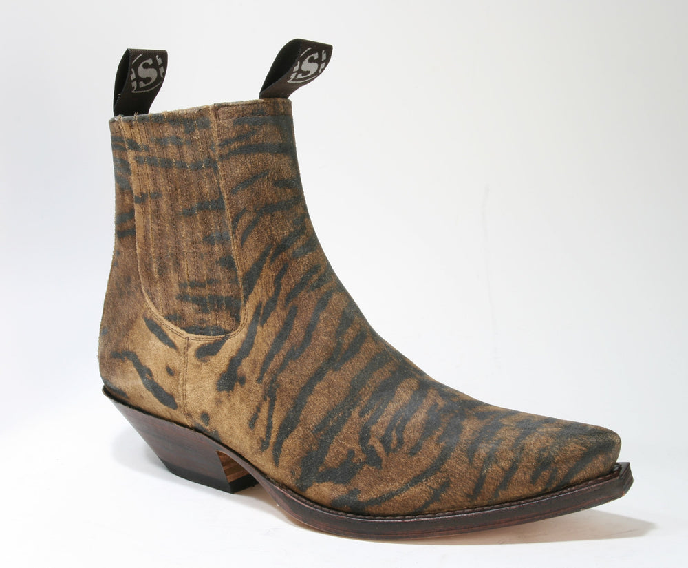 1692 Sendra Boots Animal Print Stiefelette Tigre