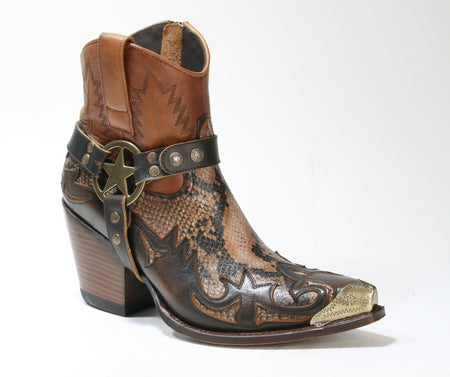 16931 Sendra Cowboystiefel LULA Natur Antic Jacinto