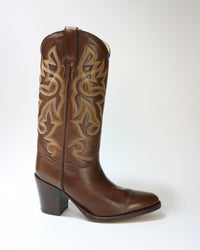 1703 Tony Mora Cowboystiefel braun rund