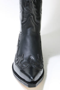 17354 Sendra Boots Cowboy Boots High Shaft Flora Negro