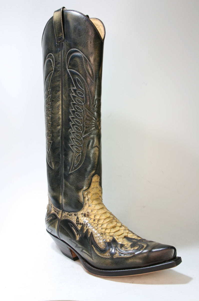 17354 Sendra Denver Tierra Python Panizo High Shaft Cowboy Boots