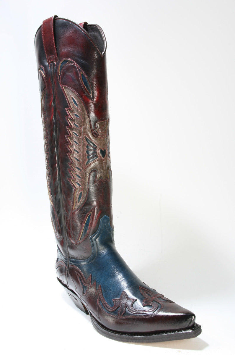 17355 Sendra Boots Hochschaftstiefel Hurricane Rojo Hurricane Marfil