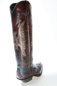 17355 Sendra Boots Hochschaftstiefel Hurricane Rojo Hurricane Marfil