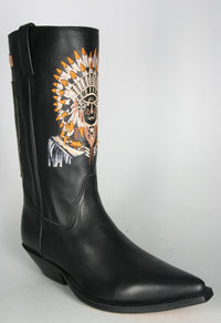 1763 Tony Mora cowboy boots Negro Indian