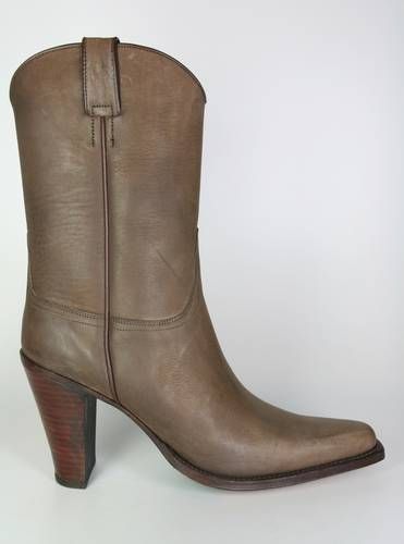 1776 Tony Mora Cowboystiefel Nubuk Moka